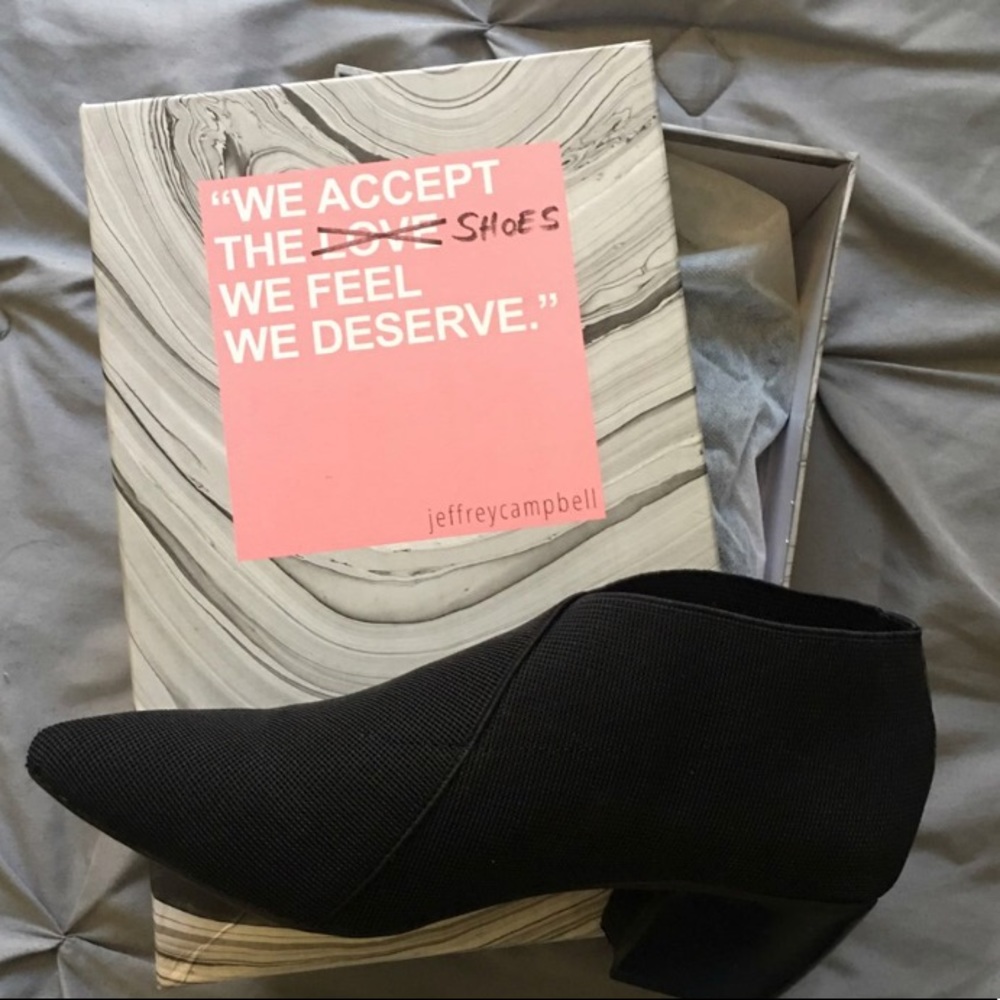 Jeffrey Campbell Filipe black elastic booties